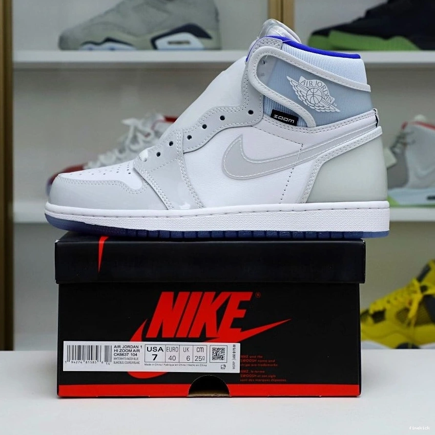 HIGH 1 AIR ZOOM JORDAN 'RACER BLUE' 0723